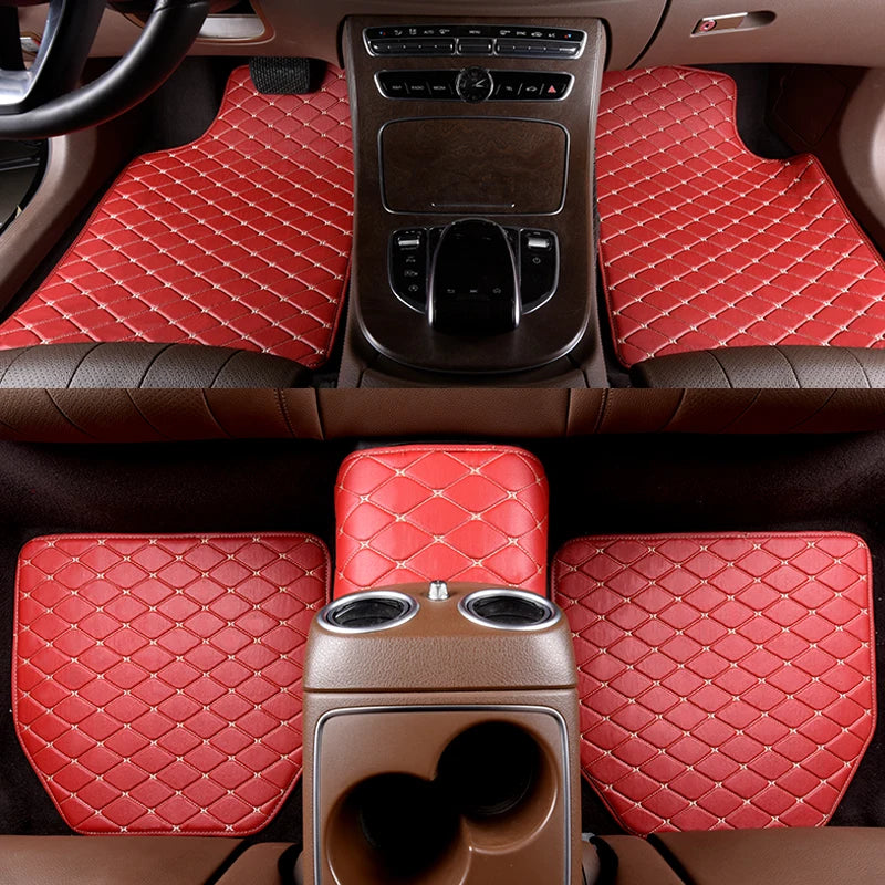 5-Piece Waterproof Leather Car Floor Mats