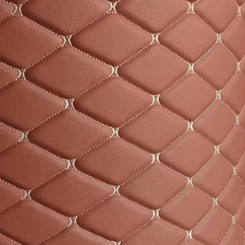Embroidered Synthetic Leather Fabric with Sponge Lining