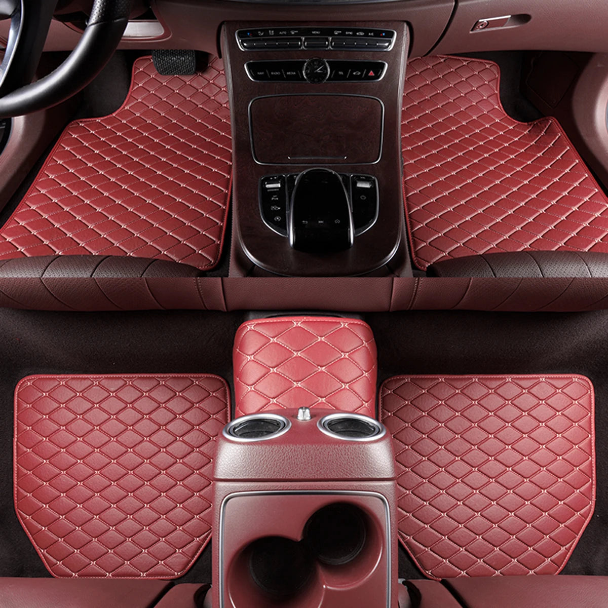 5-Piece Waterproof Leather Car Floor Mats