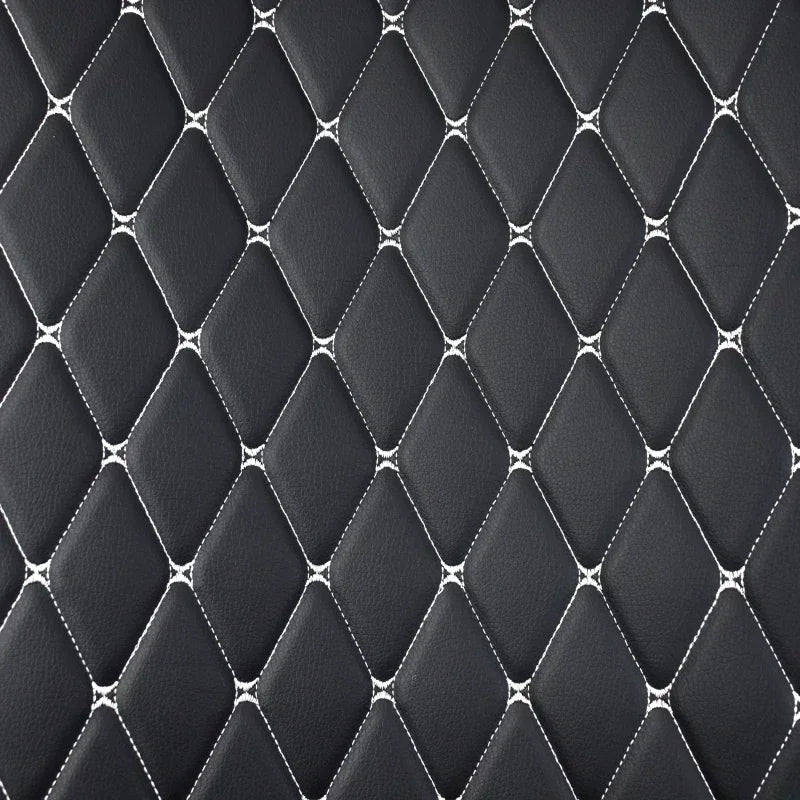 Embroidered Synthetic Leather Fabric with Sponge Lining