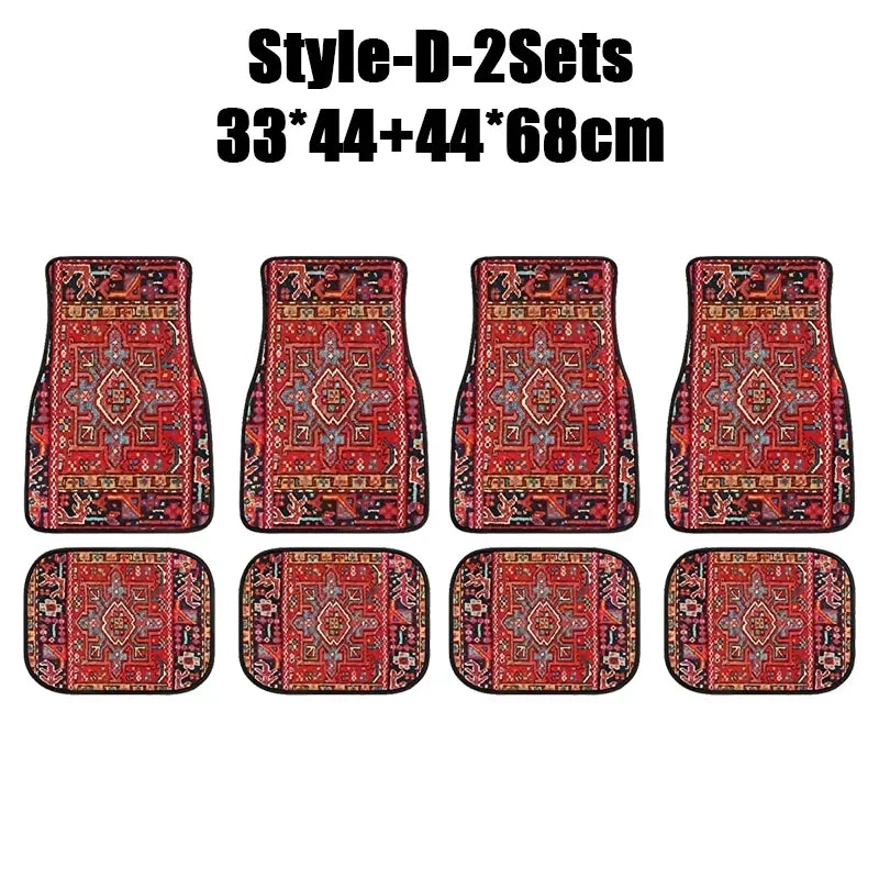 Antique Oriental Turkish Persian Carpet Car Floor Mats