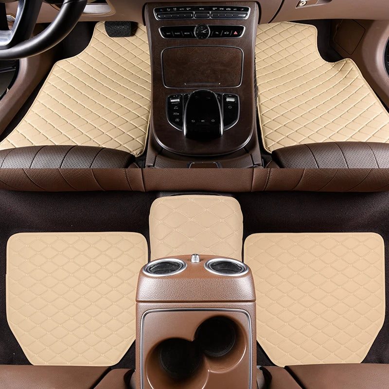 5-Piece Waterproof Leather Car Floor Mats