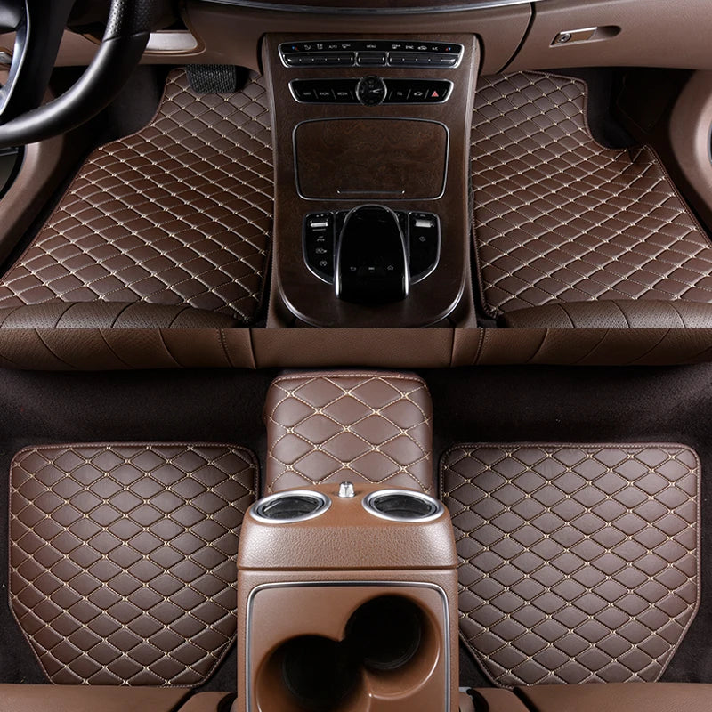 5-Piece Waterproof Leather Car Floor Mats