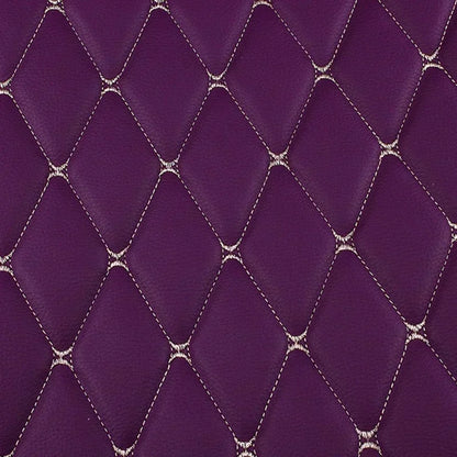 Embroidered Synthetic Leather Fabric with Sponge Lining