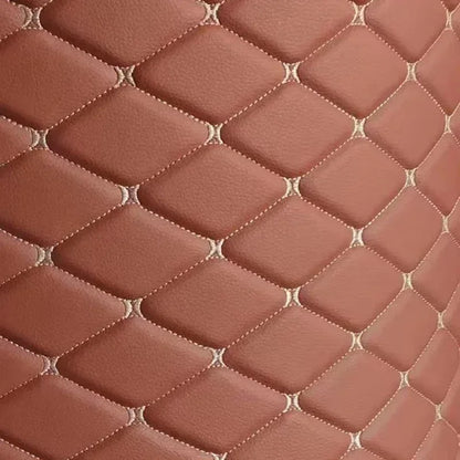 Embroidered Synthetic Leather Fabric with Sponge Lining