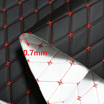 Embroidered Synthetic Leather Fabric with Sponge Lining