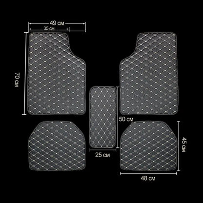 5-Piece Waterproof Leather Car Floor Mats