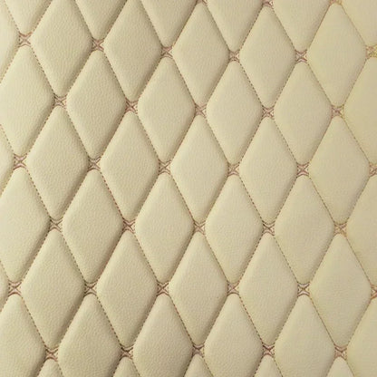 Embroidered Synthetic Leather Fabric with Sponge Lining