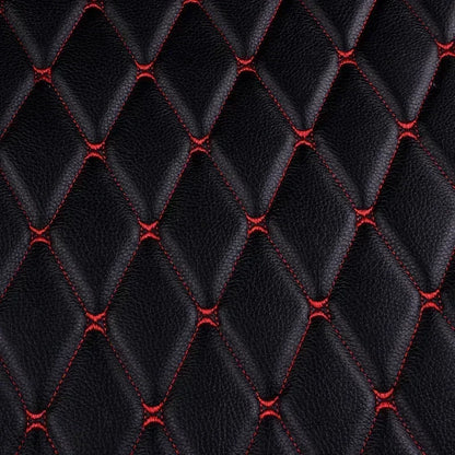 Embroidered Synthetic Leather Fabric with Sponge Lining